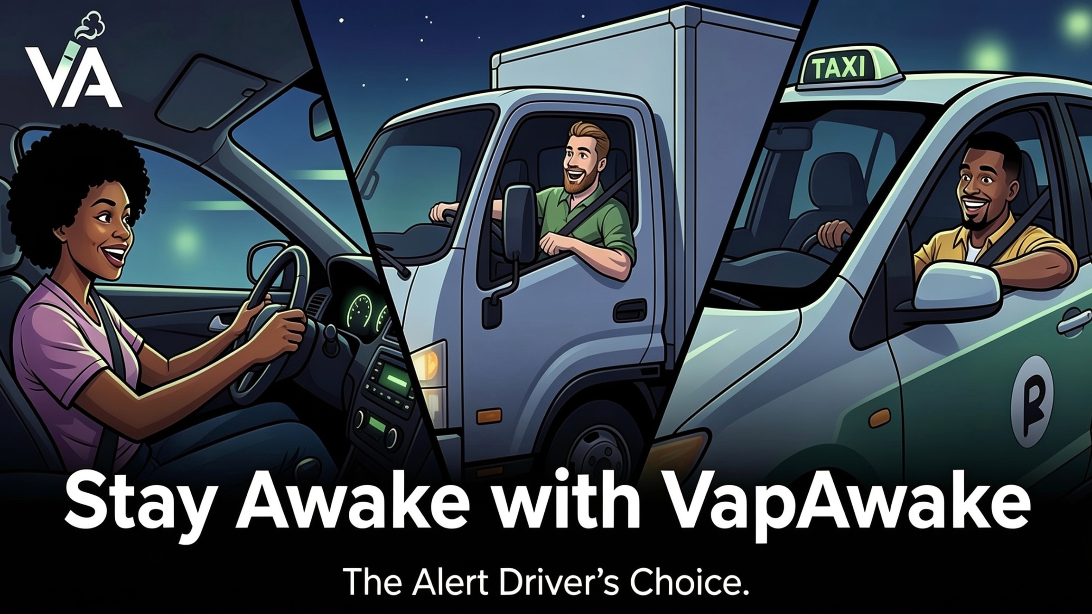 Stay Awake with VapAwake - Alert drivers at the wheel at night